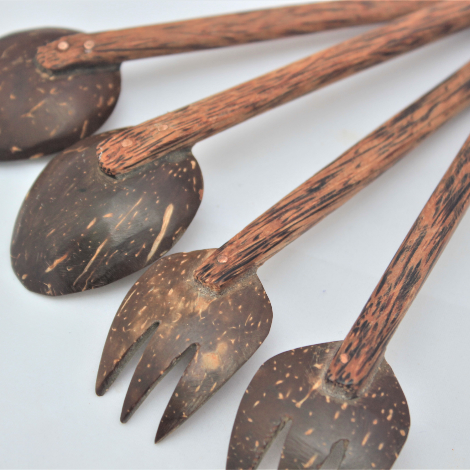 Thenga Coconut Shell Spoon & Fork | Eco-Friendly & Handmade (Set of 2)